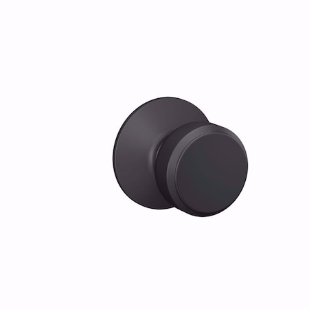 Schlage Schlage Bowery Matte Black Knob Right or Left Handed F10VBWE622